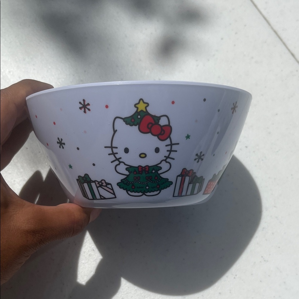 Hello Kitty Pink and White Bowl